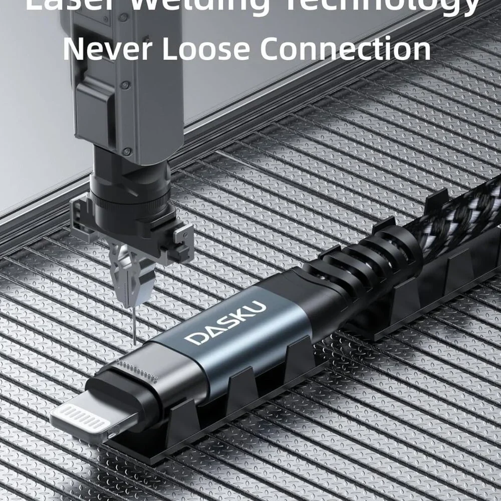 USB C to Lightning Cables 6FT 2-Pack Nylon Braided